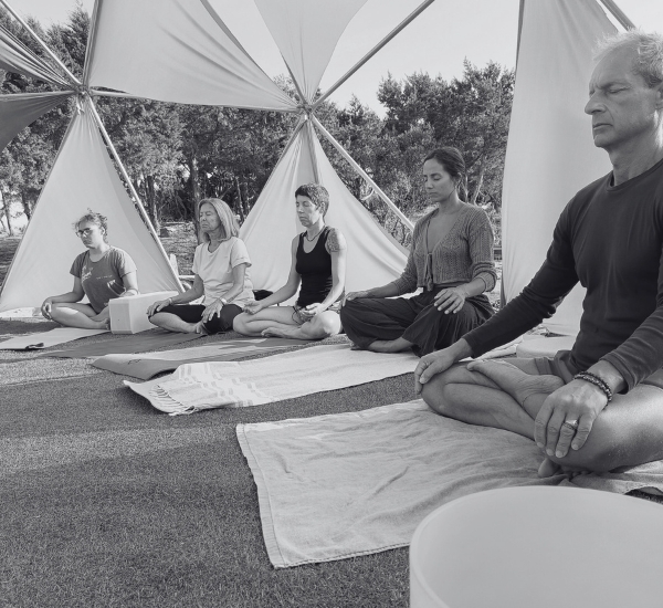 "yoga and meditation session in Barcelona for deep relaxation"